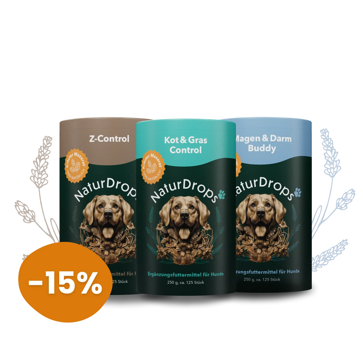 Starte optimal - mit dem Welcome Bundle aus den drei wichtigen funktionalen Snacks für deinen Vierbeiner.