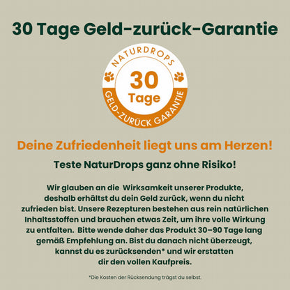 30 Tage Geld zurueck Garantie Label deine Zufriedenheit liegt uns am Herzen