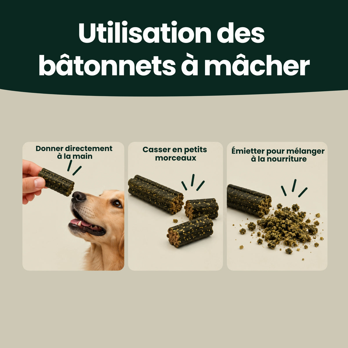 Zahn & Maul Hero Bâtonnets à mâcher – Pour les soins dentaires et bucco-dentaires quotidiens