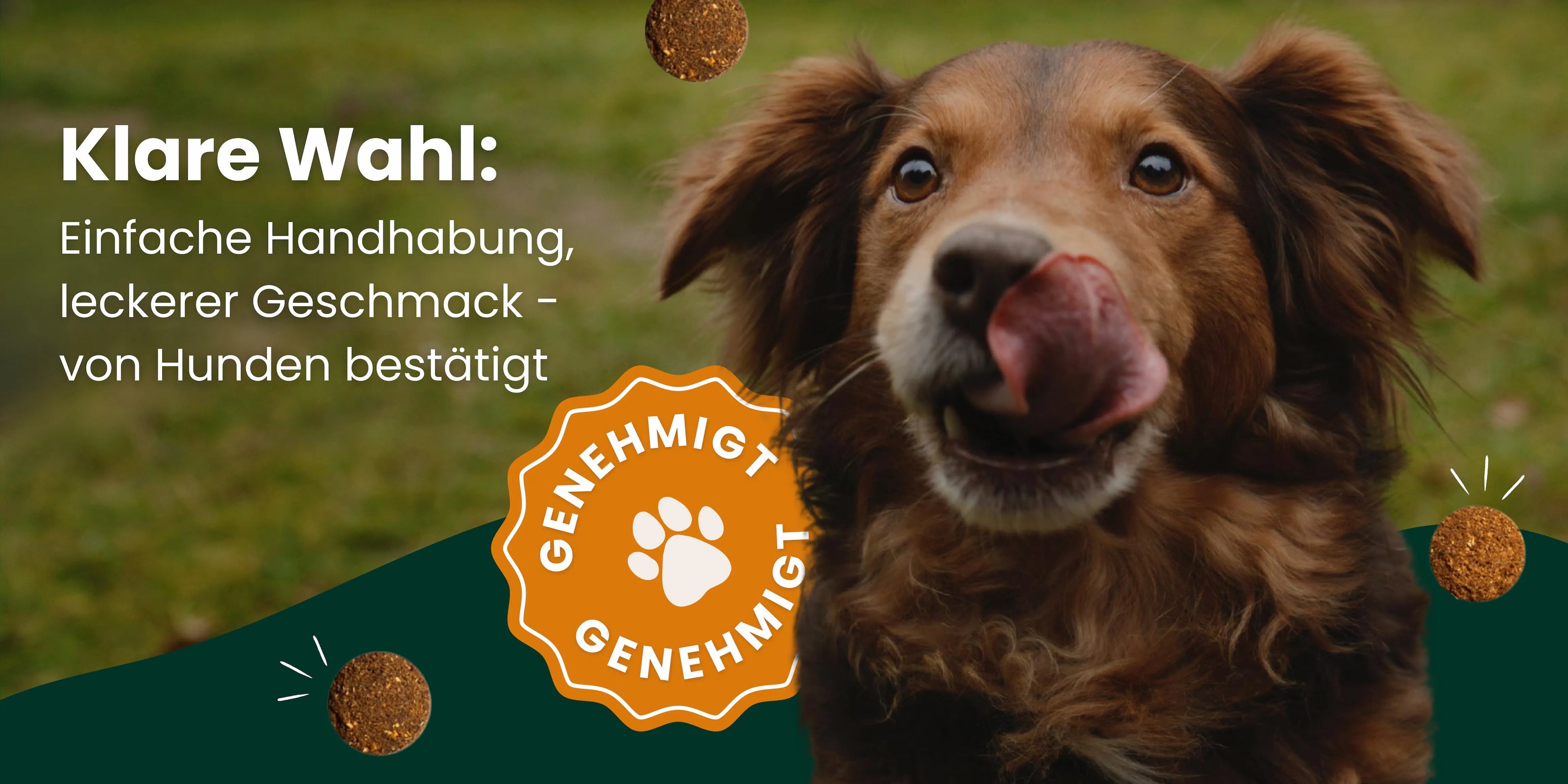 Die klare Wahl: einfache Anwendung, leckerer Geschmack – von Hunden bestätigt.