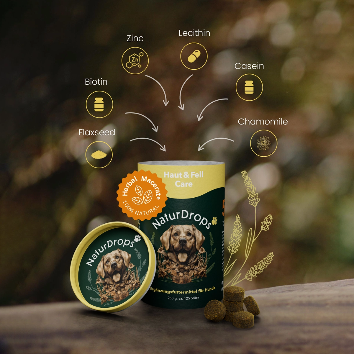 Skin & Coat Care – For the care of skin, coat and claws