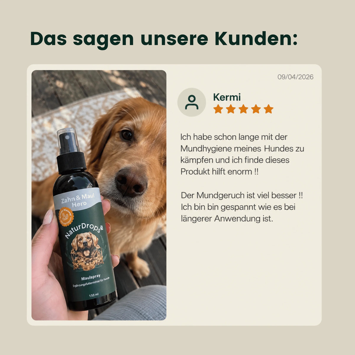Zahn & Maul Hero Spray – Für die tägliche Zahn- und Maulpflege.