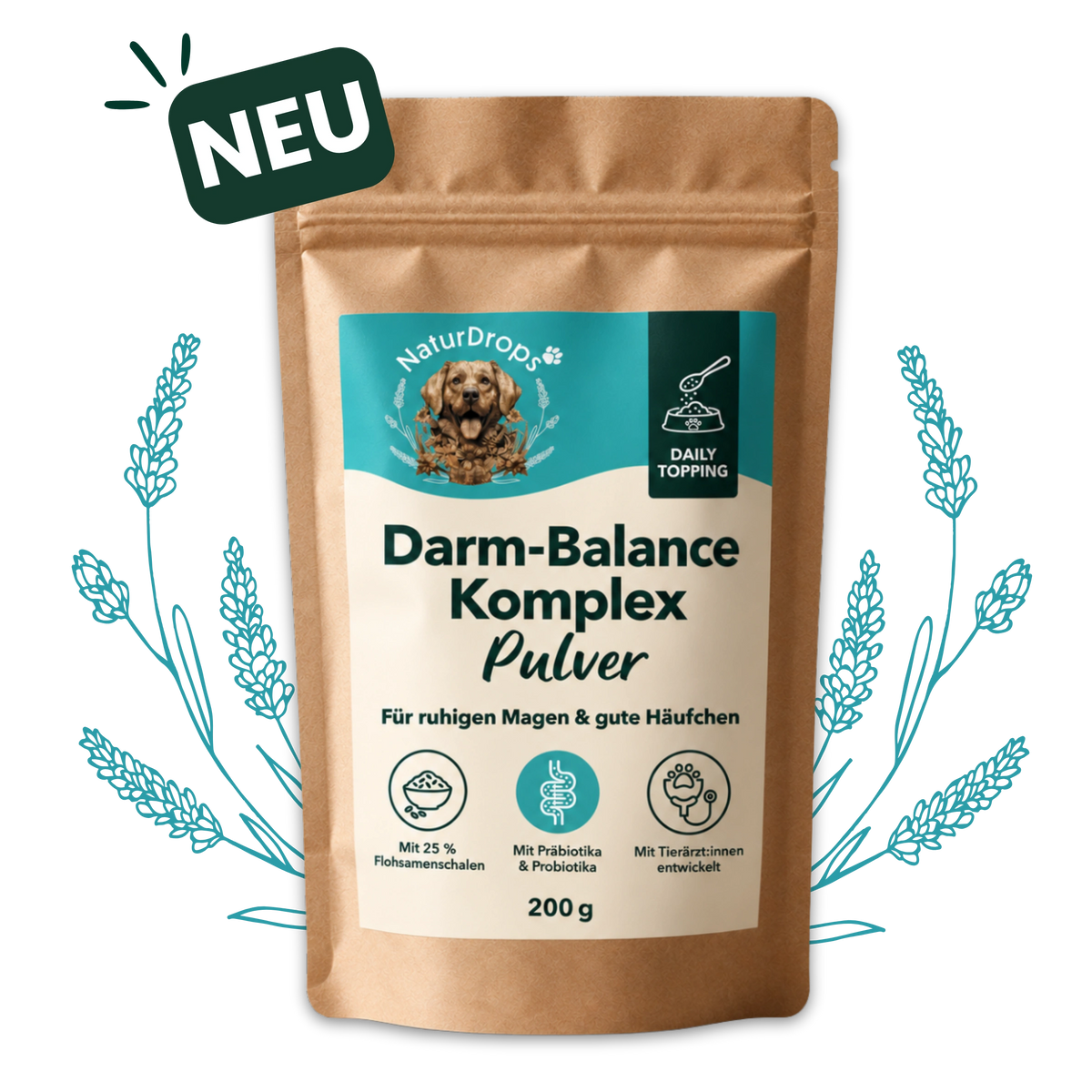 NEU: Darm-Balance Komplex Pulver von NaturDrops