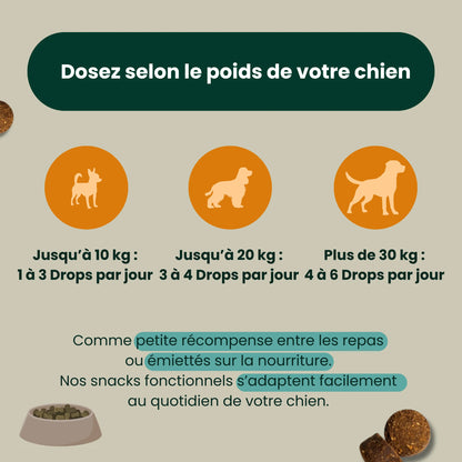 Contrôle des fèces et de l'herbe – Réduit les comportements alimentaires anormaux