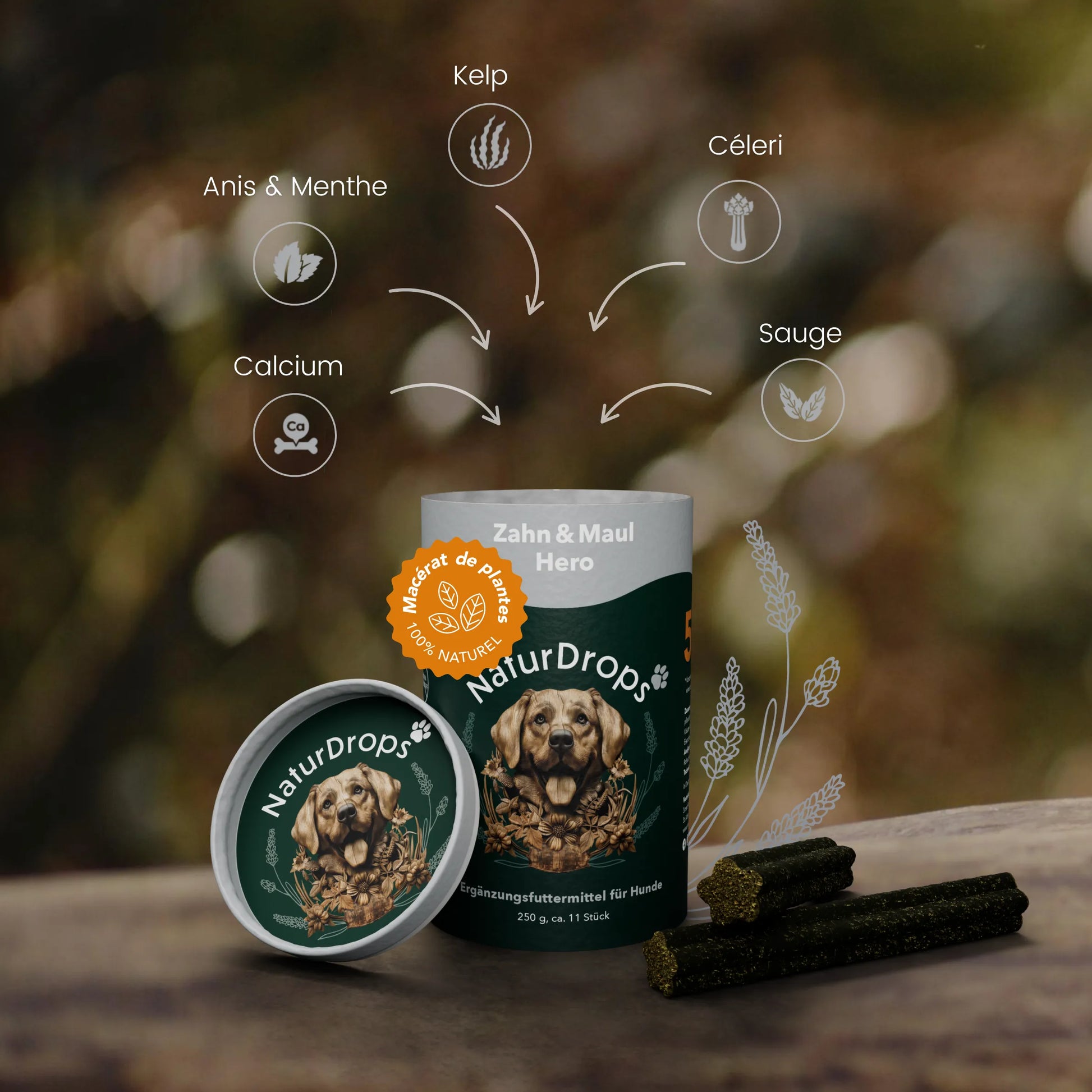 Bâtonnets à mâcher Zahn & Maul Hero – Soin dentaire naturel