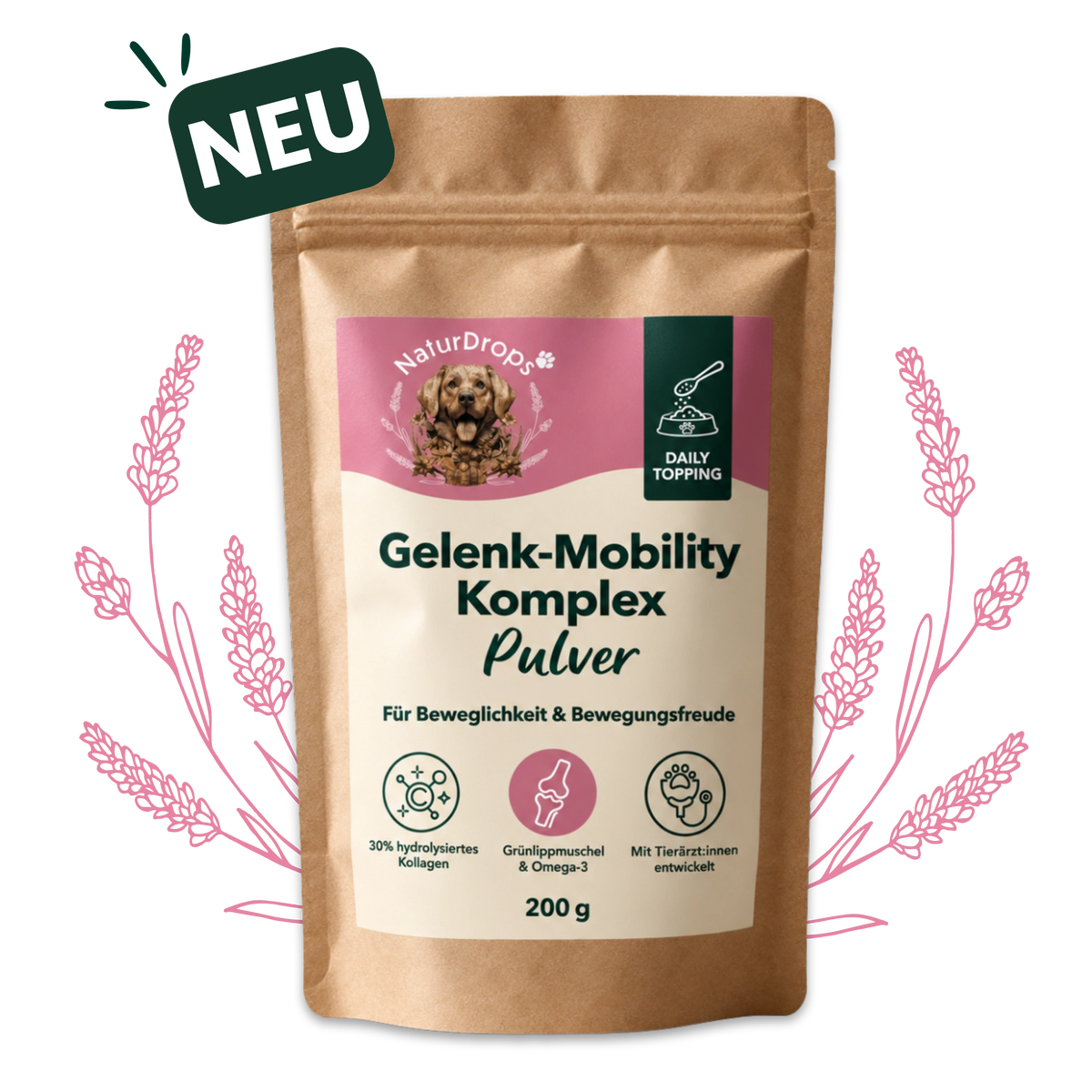 NEU: Gelenk-Mobility Komplex Pulver von NaturDrops