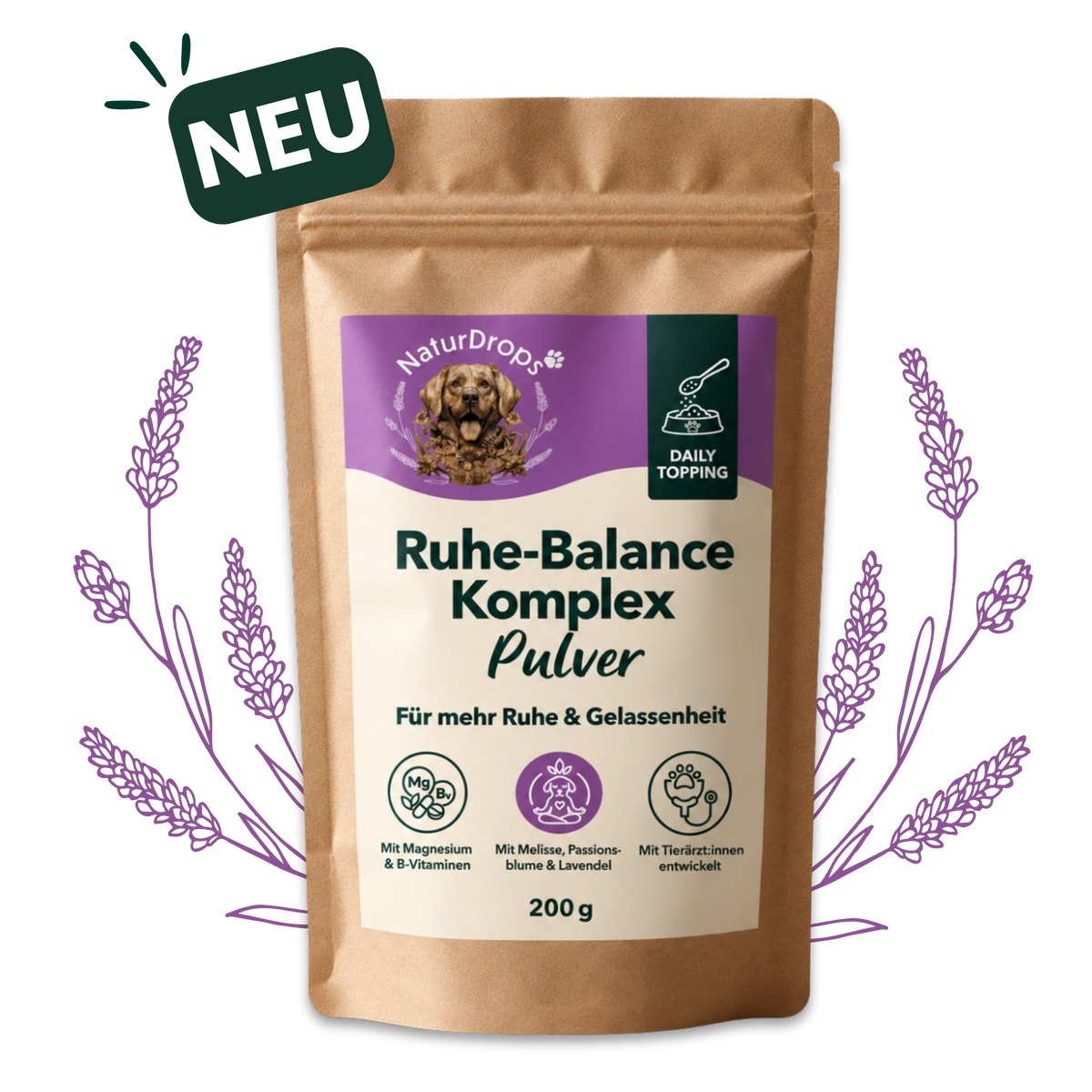 NEU: Ruhe-Balance Komplex Pulver von NaturDrops